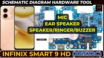 Infinix Smart 9 hd (X6532C) Speaker / Buzzer / Ringer and Mic problem Schematic Diagram | DMR