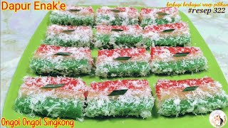 Cassava made into ONGOL-ONGOL is very delicious, it can be a selling idea.