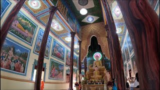 Buddhist Ritual Inside Of A Family Temple