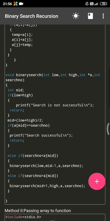 c language program| binary search recursion in c language| c language ...