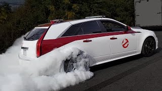 Real 1000 Horsepower GhostBusters Mobile!  Ecto-V - Happy Halloween!