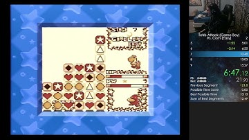 Tetris Attack (Game Boy) - Vs. Com (Easy) in 10:41