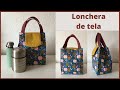 Lonchera de tela / Bolsa para merienda / SIN PATRON / Lunchbag nähen