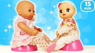 Rutinitas harian bersama Baby Born. Boneka Baby Alive & mainan untuk anak. Video boneka untuk anak.