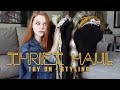 fall try on thrift haul + styling