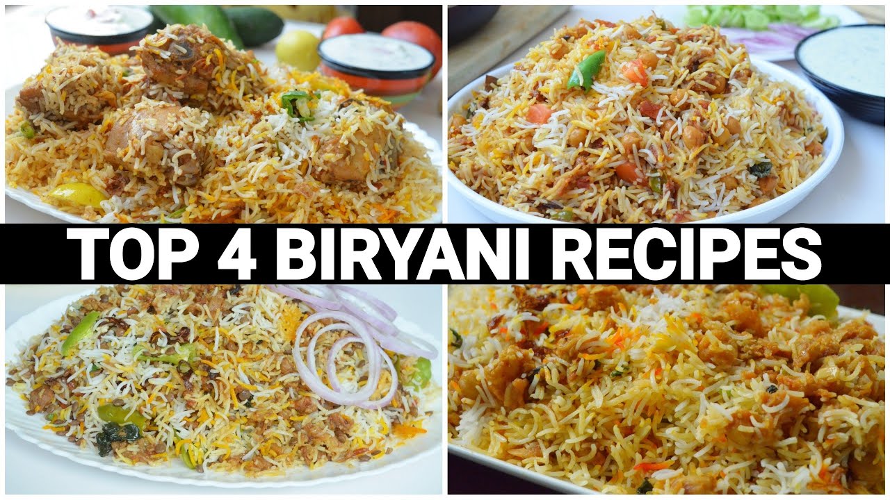 Top 4 2021 Biryani Recipes by (YES I CAN COOK)