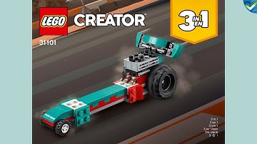31101 C Dragster LEGO® Creator Manual at the Brickmanuals Instruction Archive