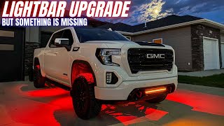 Premium Light Bar Upgrade  Was It Worth It?  Custom Fitted to My GMC Sierra AT4