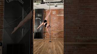 First attempt of dangerous bridge #poledance #polefitness #catwomanpoleacademy #pddangerousbridge