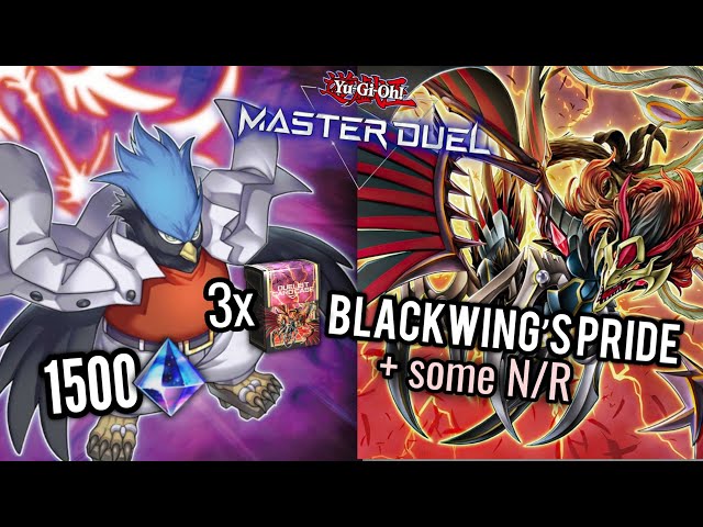 yugioh blackwing structure deck 3x Structure Deck Blackwing's Pride Yu-Gi-Oh! Master Duel 1500 Gems + some  N/R!!! BUDGET Blackwings