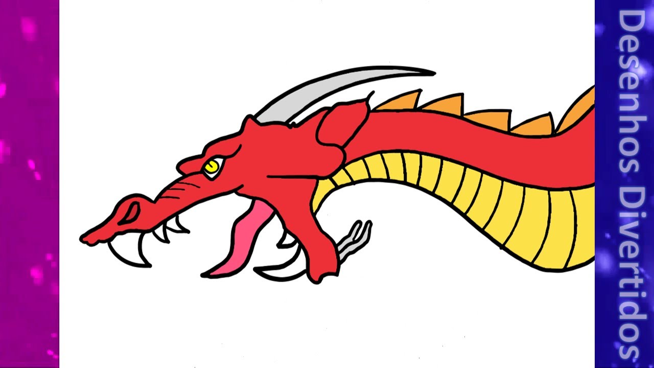 Como Desenhar um Dragão - Desenho Passo a Passo - YouTube