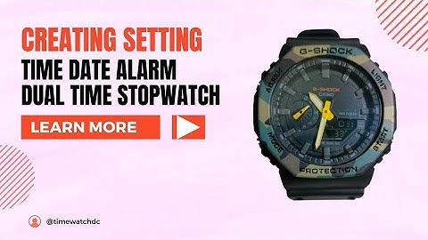 How To Set Casio Gshock Time | Date | Dual Time | Alarm | Using Stopwatch @timewatchdc