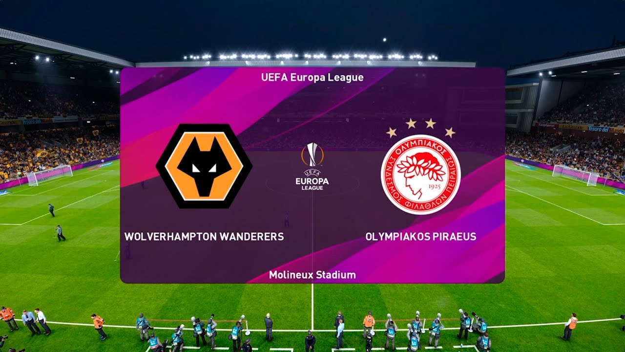Europa League - Wolves vs Olympiacos Piraeus-PS4 GAMEPLAY-PES 2020-2nd leg