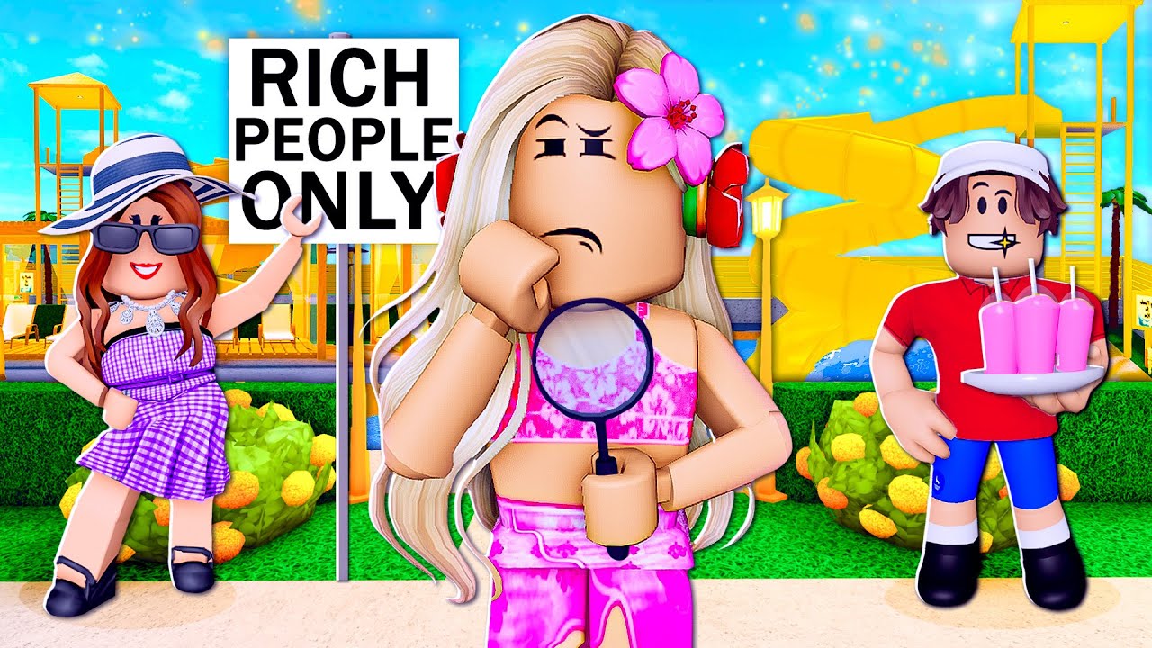 I Investigated A RICH PEOPLE ONLY Water Park! (Roblox) - YouTube