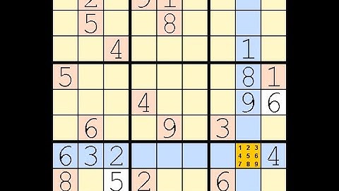 How to Solve New York Times Sudoku Hard  September 3, 2023 - v2