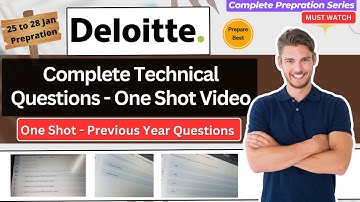 Deloitte Previous Year Asked Questions | Deloitte Previous Year computer fundamentals ques. One Shot