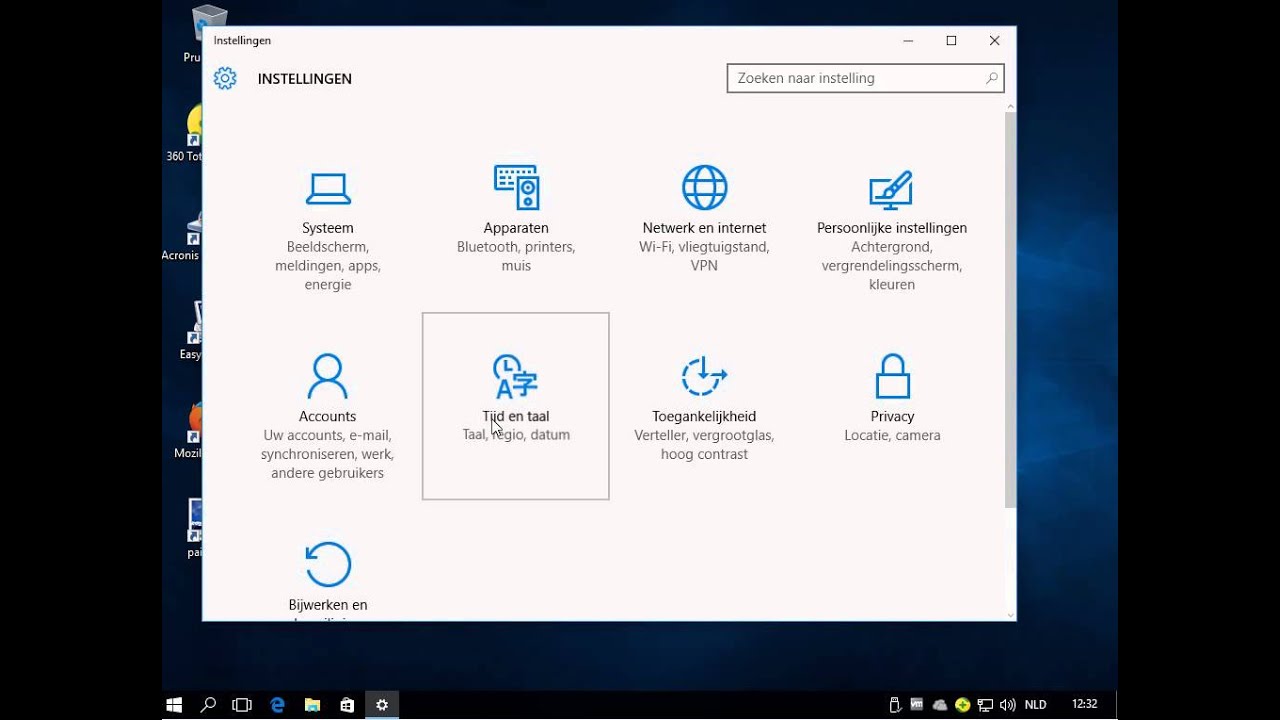 taal wijzigen in Windows 10 - YouTube