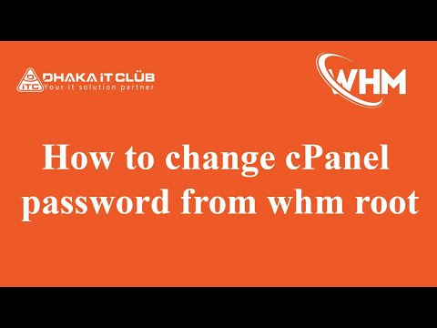 How to change cPanel password from whm root. ।।  Dhaka IT Club