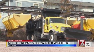 NCDOT prepares for winter weather across the Triangle