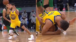 Steph Curry is furious after rolled his ankle | Warriors vs Celtics