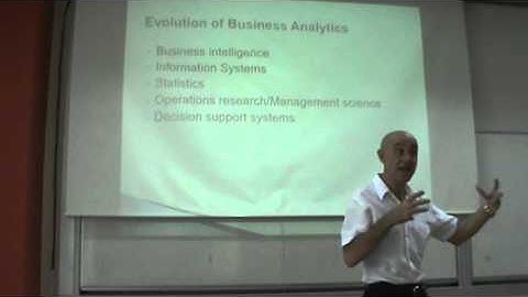 Business Analytics - Lecture 01