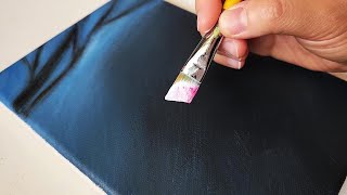 The Easiest way to draw Magnolia flowers / Acrylic Painting for beginners