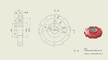 Tutorial Inventor - 371 RATCHET WHEEL (TCS-13-10)