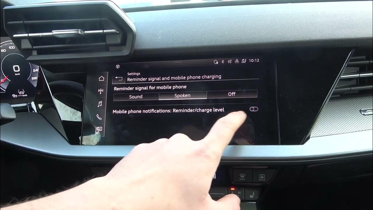 How to Manage Reminder Signal in Audi A3 8Y (2020 ) Enable or