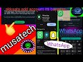 Akkaata WhatsAppi itti banatan create WhatsApp add account in afaan oromo #musatech#android #tips