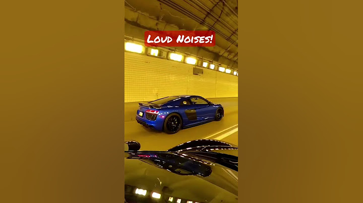 Audi R8 V10 Plus with Quicksilver exhaust and modified McLaren 570s make noise in tunnels! #shorts