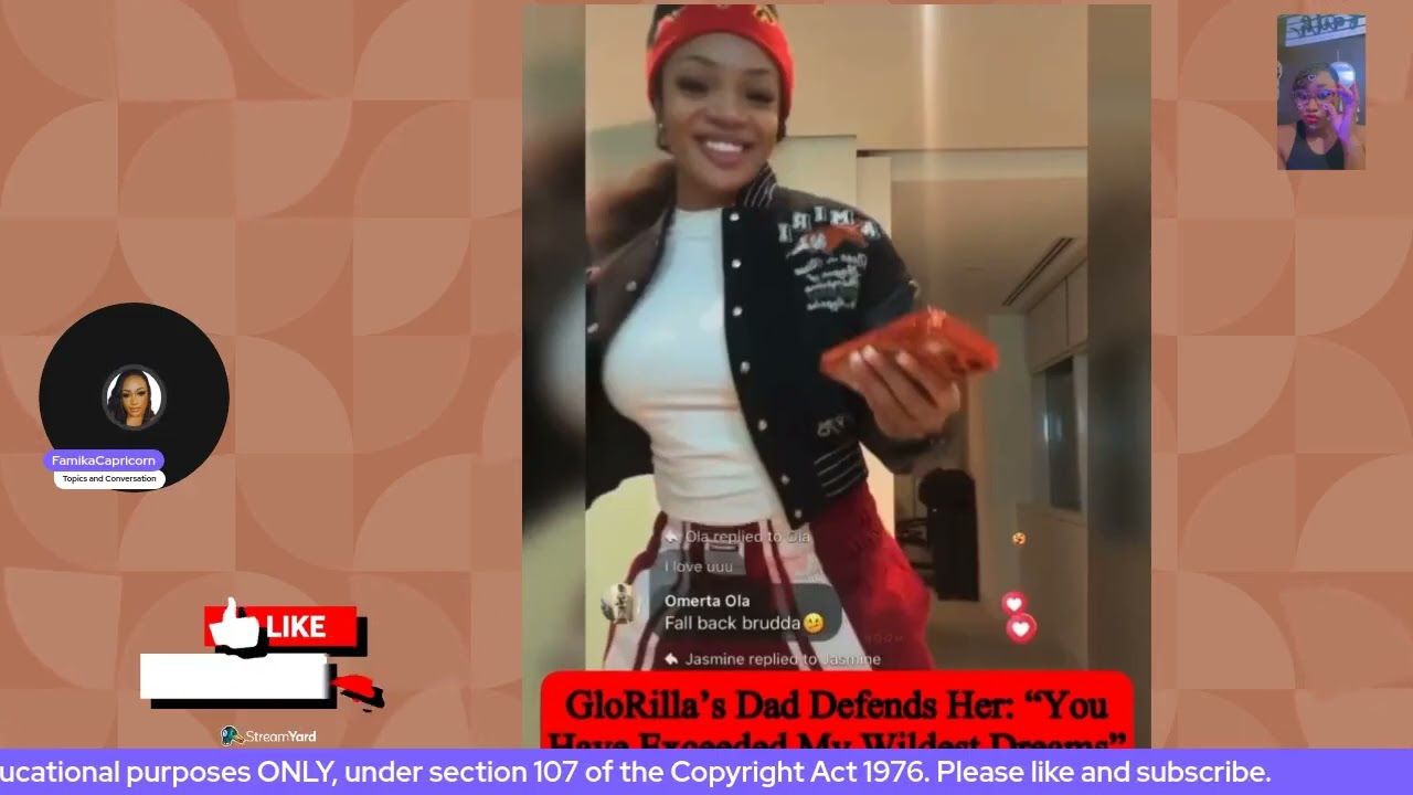 Glorilla speaks out with parents against unhinged sister