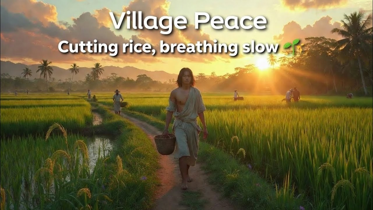 A Relaxing Day in My Village: Harvesting and Wandering 🌿🧺