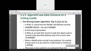 Pass 1 Algorithm for Linking Loader From Maya B S BIT   Maya BIT 720p, h264