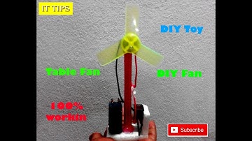 How to Make an Electric Table Fan using Paip - Very Simple