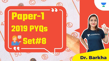 NTA UGC NET 2021| Paper-1 by Dr. Barkha | Previous Year Questions (2019) Set#8