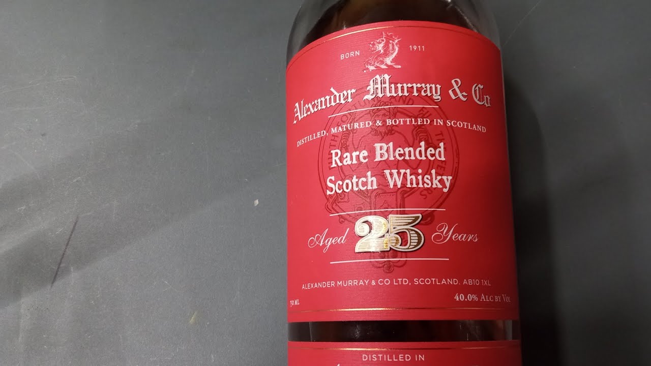 Alexander Murray & Co Scotch Whisky Aged 25 yrs Distilled in 1997 YouTube