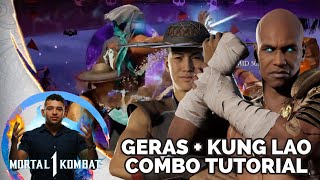 How To Geras Lao Combo! Geras & Kung Lao Kameo Combos Explained (Finally) - Mortal Kombat 1