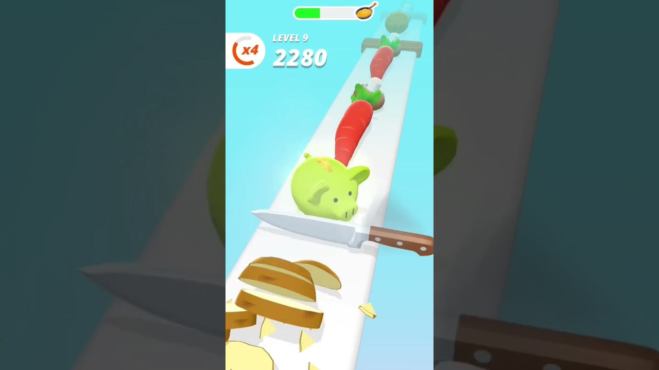 perfect slice master gameplay level-9 chop chop 