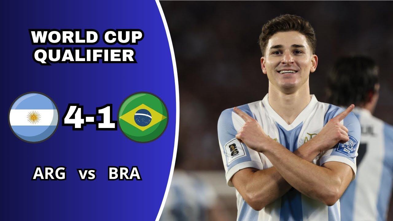 Argentina vs Brazil 4-0 || All Goals & Highlights || Arg vs Bra World ...