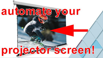 automate your movie experience! 1 button controls the screen, projector, media players, and lights.