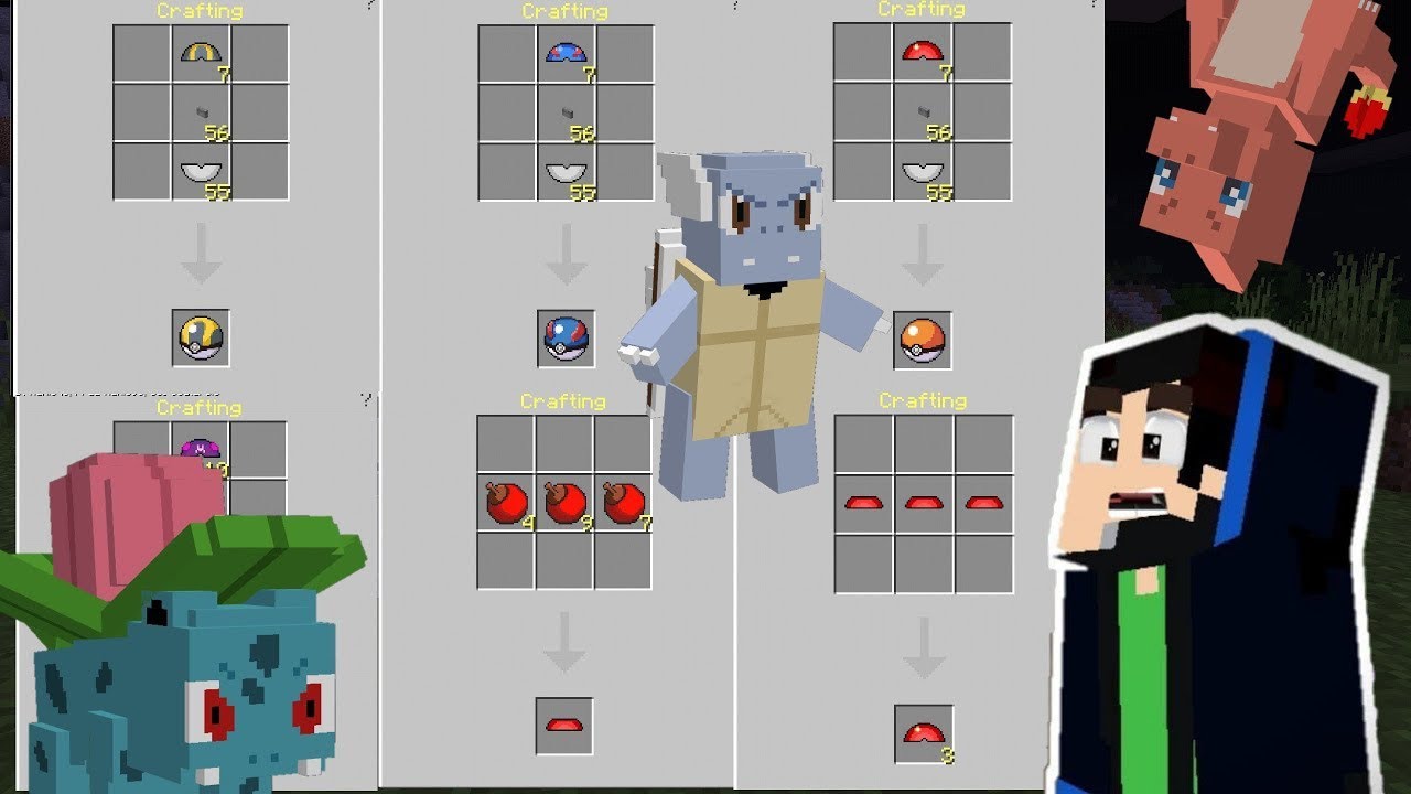 How to craft the pokeballs in pokecube revolution