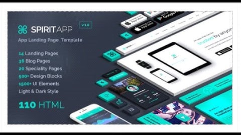 SpiritApp - Landing Page & UI Kit | Themeforest Download