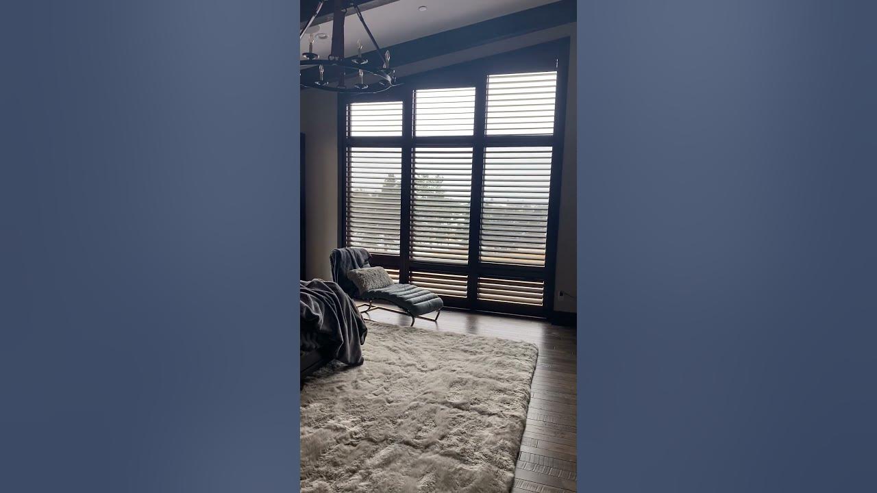 Rake window with plantation shutter youtube