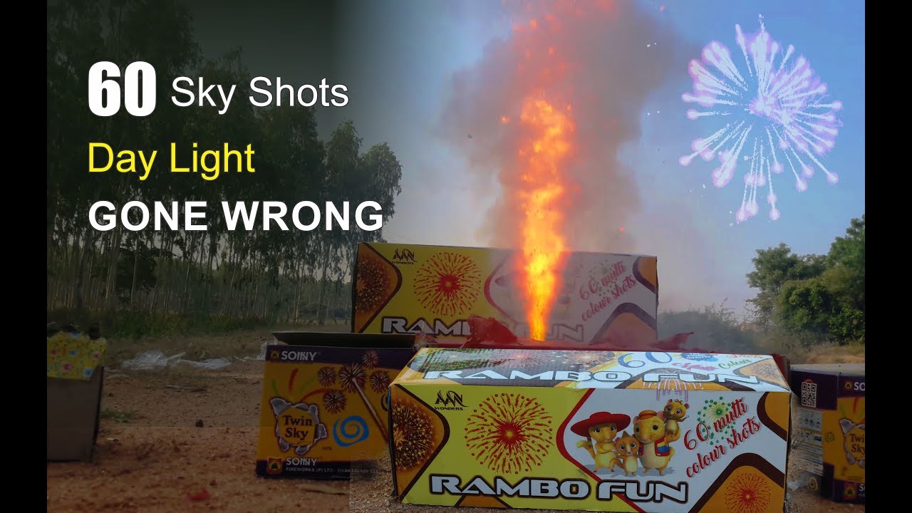 12 Shots Fireworks Sky Shots Diwali Crackers YouTube