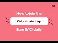 Orbaic mining app how to join the orbaic airdrop and claim aci daily