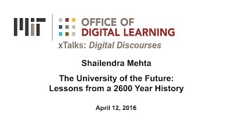 xTalk April 12, 2016: The Future of the University, Lessons from a 2600 Year History