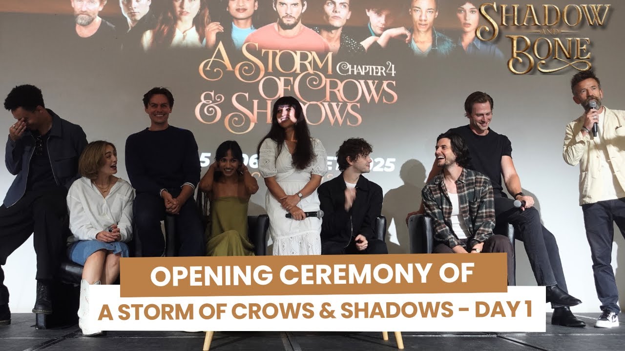 Opening ceremony of the A Storm of Crows and Shadows 4 with the cast of Shadow and Bone in Paris