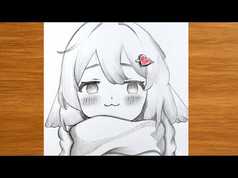 Cute Anime Girl Drawing ✨| Easy and step by step 