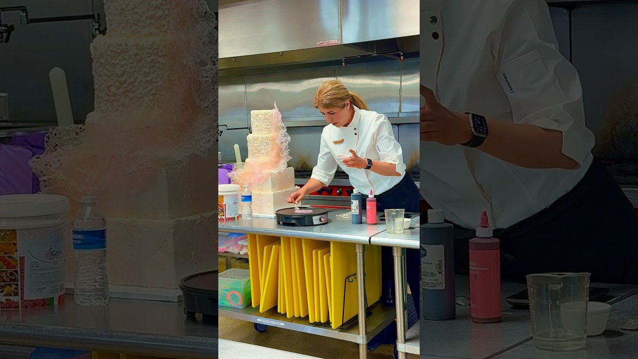 Honored to be a guest chef at @saddlebackcollege Loved sharing cake decorating techniques with them.