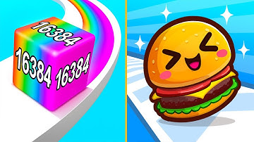 Jelly Run 2048 VS Food Run - All Levels Gameplay Android iOS Ep 1